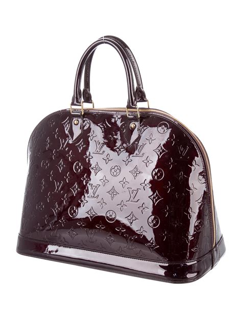 louis vuitton sac vernis|Louis Vuitton black alma bag.